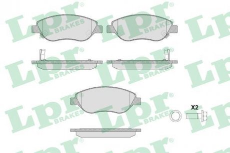 Дискові гальмівні колодки, комплект LPR 05P2001