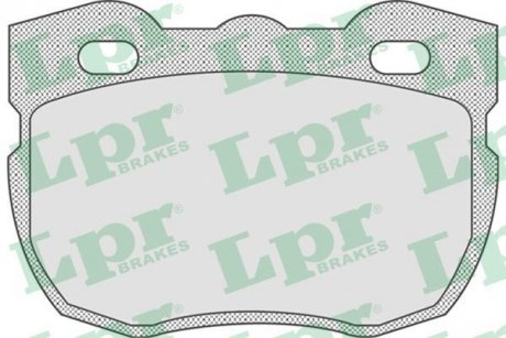 Тормозные колодки, дисковый тормоз (набор) LPR 05P742 (фото 1)