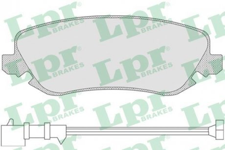 Тормозные колодки, дисковый тормоз (набор) LPR 05P842 (фото 1)
