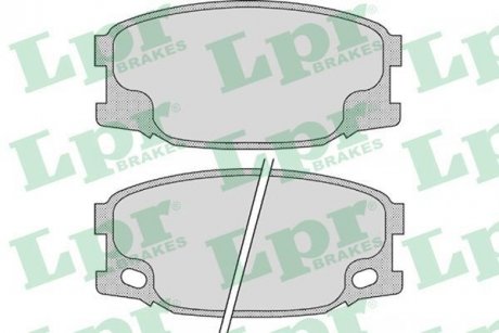 Комплект тормозных колодок, дисковый тормоз LPR 05P893