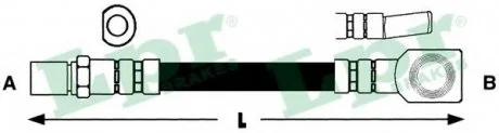 Шланг гальмівний LPR 6T46537