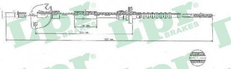 Трос зчеплення LPR C0049C