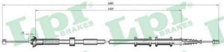 Трос ручного гальма LPR C0180B