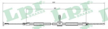 Трос ручного гальма LPR C0189B