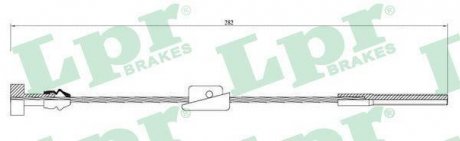 Трос ручного тормоза LPR C0231B
