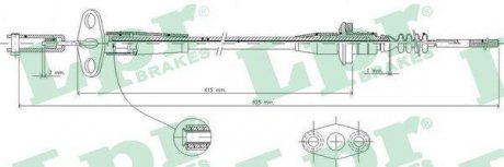 Трос LPR C0235C (фото 1)