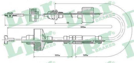 Трос сцепления LPR C0309C (фото 1)
