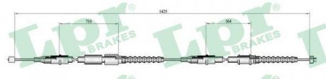 Трос ручного тормоза LPR C0552B