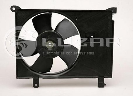 Вентилятор охолодження радіатора Ланос 1,5-1,6 (б/с конд)/Сенс 1,3 (з конд) (з кожухом)) LUZAR LFc 0580