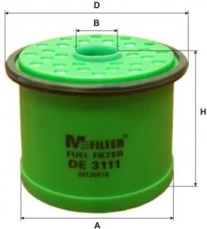Фільтр паливний Scudo/Jumpy/Expert 1.9D/TD 95>07 M-FILTER DE3111