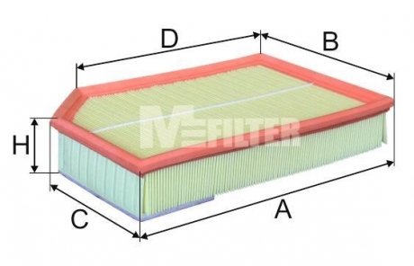 Воздушный фильтр M-FILTER K738