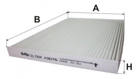 Фільтр салону Nissan Qashqai/X-Trail 07- M-FILTER K9076