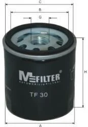 Фільтр масляний ESCORT/FIESTA M-FILTER TF30