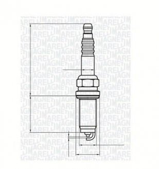 Свічка запалювання MAGNETI MARELLI 062000786304