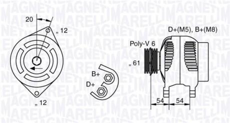 Генератор MAGNETI MARELLI 063321826010