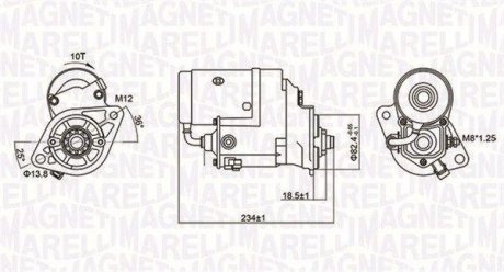 Стартер MAGNETI MARELLI 063721154010 (фото 1)