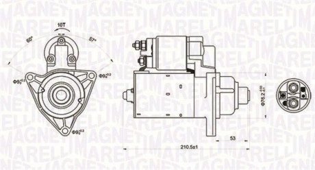 ROZRUSZNIK 12V VW MULTIVAN/TRANSPORTER DIESEL /1,8 KW / SZT MAGNETI MARELLI 063721176010