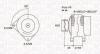 ALTERNATOR NISSAN INTERSTAR, OPEL MOVANO, RENAULT LAGUNA II, MASTER II, TRAFIC II 1.9D/2.5D 10.01- SZT MAGNETI MARELLI 063731147010 (фото 1)