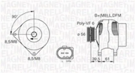 Генератор MAGNETI MARELLI 063731394010