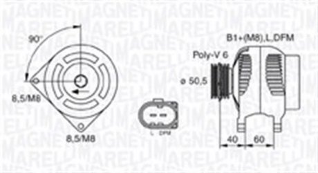 Генератор MAGNETI MARELLI 063731542010