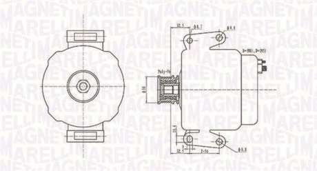 Генератор MAGNETI MARELLI 063731630010