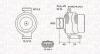 ALTERNATOR 12V FORD MONDEO III 2.0 16V DI/TDDI/TDCI 2000 -&gt; SZT MAGNETI MARELLI 063731638010 (фото 1)