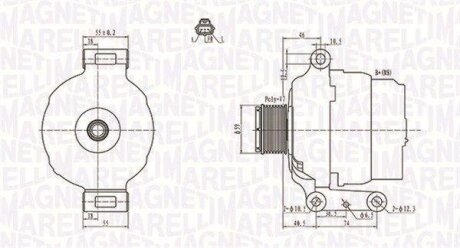 Фото 1 - генератор (12В, 75А, новий) FORD TRANSIT 2.4D 01.00-05.06 MAGNETI MARELLI 063731639010 Генератор (12В, 75А, новий) FORD TRANSIT 2.4D 01.00-05.06 MAGNETI MARELLI 063731639010 (фото 1)