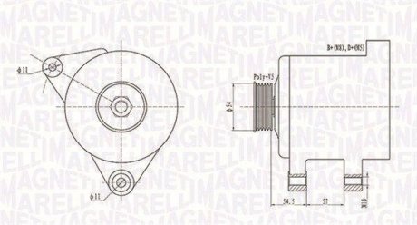 Генератор MAGNETI MARELLI 063731747010 (фото 1)