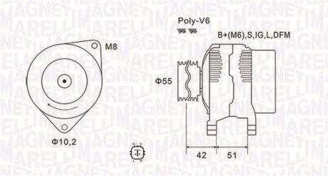 Автозапчастина MAGNETI MARELLI 063732126010