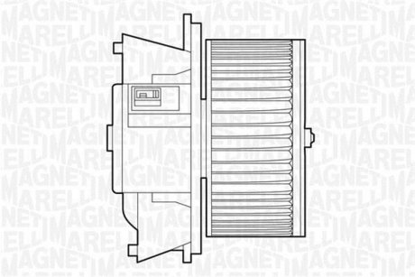 Електродвигун, вентиляція салону MAGNETI MARELLI 069412504010 (фото 1)
