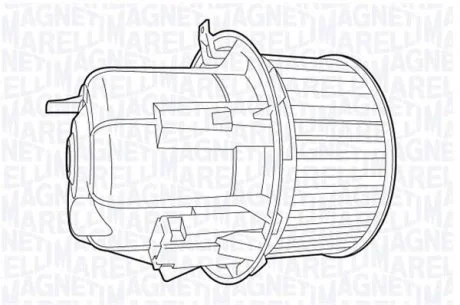 Вентилятор салону DS DS 3 CITROEN C3 I, C3 II, C4 CACTUS, DS3 1.0-1.6D 07.03- MAGNETI MARELLI 069412704010