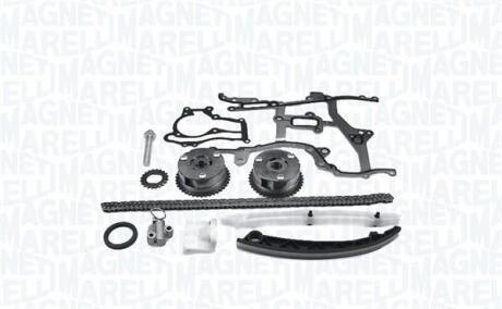 Комплект ГРМ (ланцюг + шестерня) CHEVROLET AVEO, CRUZE, ORLANDO, TRAX, OPEL ADAM, ASTRA J, ASTRA J GTC, CASCADA, CORSA D, CORSA D/HATCHBACK, CORSA E, CORSA E/HATCHBACK, INSIGNIA A 1.2-1.4LPG 07.06- MAGNETI MARELLI 341500000800 (фото 1)