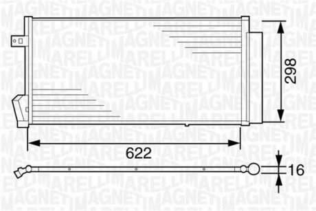 Радіатор кондиціонера MAGNETI MARELLI 350203619000