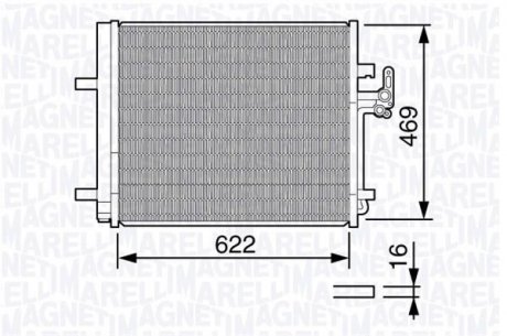 Радіатор кондиціонера MAGNETI MARELLI 350203645000 (фото 1)