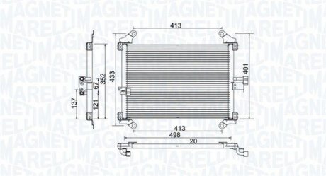 Skraplacz FIAT/CITROEN DUCATO/JUMPER MAGNETI MARELLI 350203772000