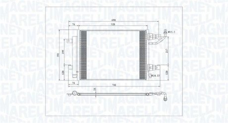 Skraplacz MITSUBISHI COLT 1.5 DiD MAGNETI MARELLI 350203792000 (фото 1)