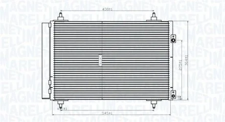 Радіатор кондиціонера в зборі MAGNETI MARELLI 350203820000