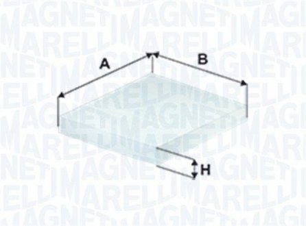 Фільтр повітря салону BMW/MINI 2 szt. 2 13-, i3 13-, F54/F55/F56/F57 13-, F60 16- MAGNETI MARELLI 350208065900 (фото 1)