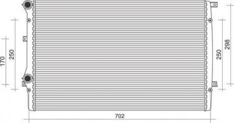 Радіатор системи охолодження MAGNETI MARELLI 350213852000