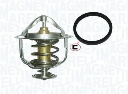 Термостат системи охолодження (82°C) VOLVO S80 II, XC90 I CHRYSLER CIRRUS, SEBRING, STRATUS DODGE STRATUS HONDA ACCORD VIII, CR-V III HYUNDAI COUPE II, EQUUS / CENTENNIAL 1.6D-Electric 08.92- MAGNETI MARELLI 352317101750