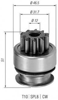 Бендикс стартера MAGNETI MARELLI 940113020177 (фото 1)