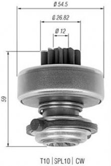 Бендикс стартера MAGNETI MARELLI 940113020323 (фото 1)