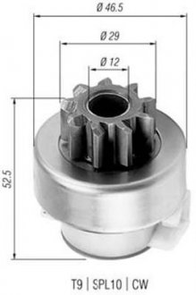 Бендікс стартера MAGNETI MARELLI 940113020325 (фото 1)