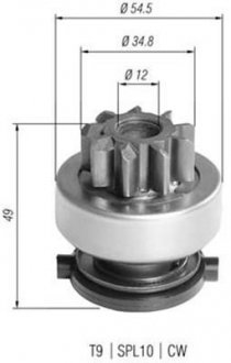 Бендикс стартера MAGNETI MARELLI 940113020390 (фото 1)