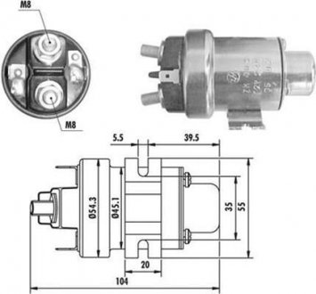 Тягове реле, стартер MAGNETI MARELLI 940113050020