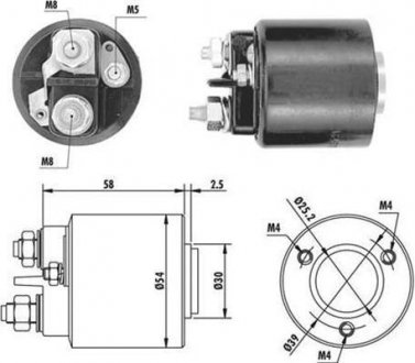 Реле втягуюче MAGNETI MARELLI 940113050059