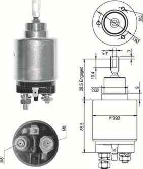 Тяговое реле, стартер MAGNETI MARELLI 940113050327