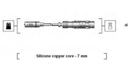 Дроти запалення, набір MAGNETI MARELLI 941175250764