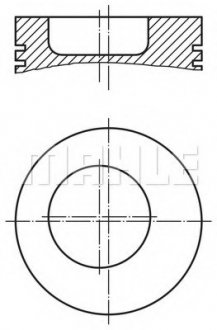 Поршень MAHLE / KNECHT 004 51 00