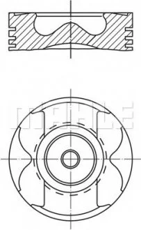 Поршень з кільцями MAHLE / KNECHT 004 56 02